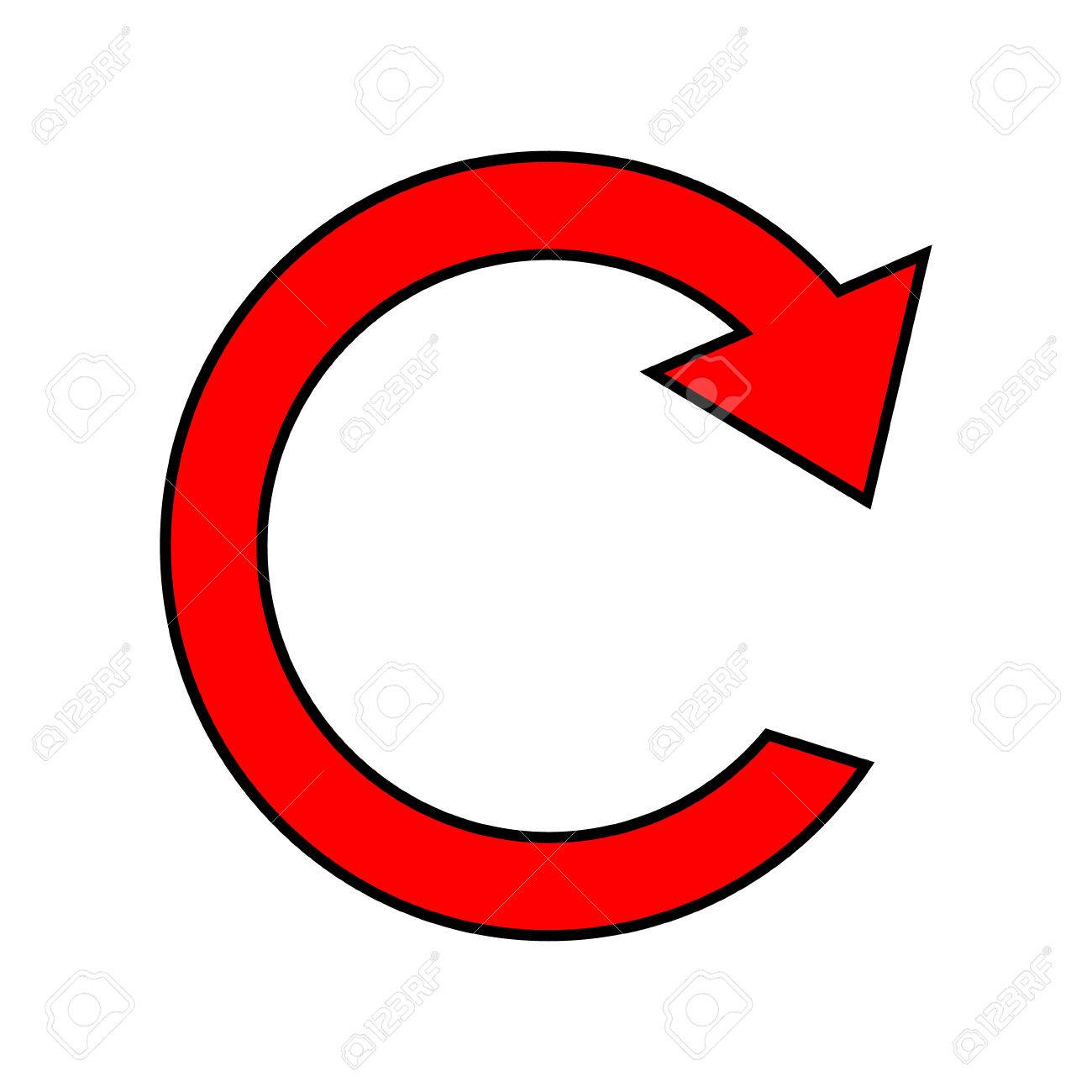 Wiederholungszeichen-Symbol Auf Weißem Hintergrund. Lizenzfrei nutzbare  SVG, Vektorgrafiken, Clip Arts, Illustrationen. Image 29184979.