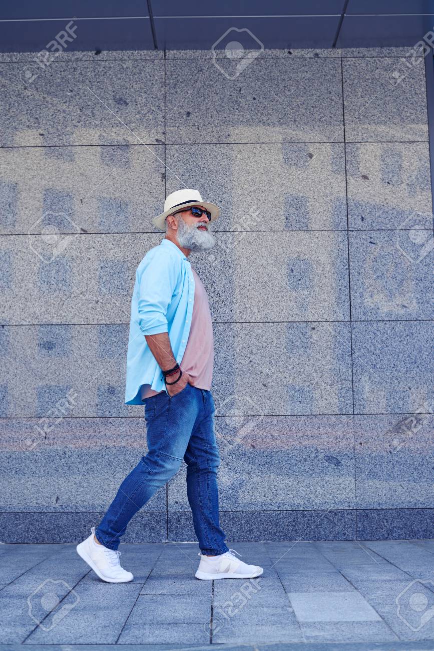 jeans for elderly man