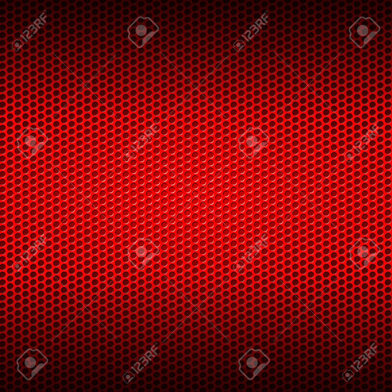 8 を設定します 赤色の金属プレートに赤い炭素繊維メッシュ 背景のテクスチャ 3 D イラスト の写真素材 画像素材 Image