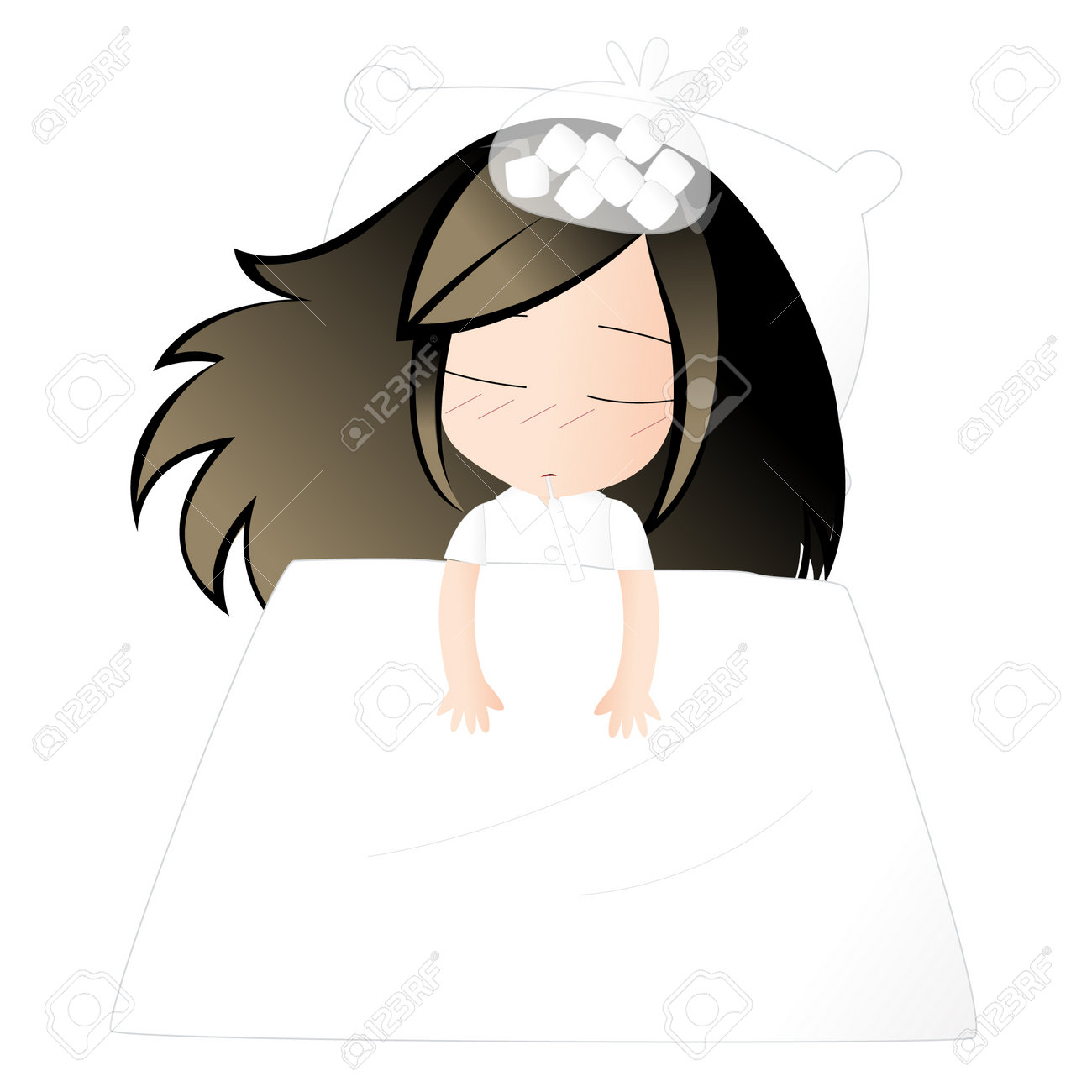 Girl Sick Vector Cartoon Clipart Clipart Anime Cute Character Cartoon Model  Emotion Illustration Drawing Kawaii Manga Design Idea Download Art Royalty  Free SVG, Cliparts, Vectors, and Stock Illustration. Image 178689648., image size:1300x1300
