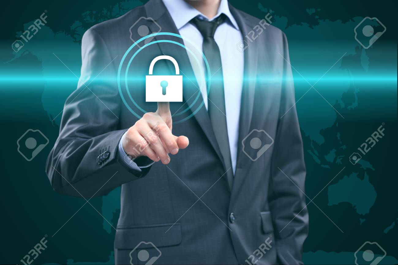 business, technology and internet concept - businessman pressing button on virtual screens - 51693502 business, technology and internet concept - businessman pressing button on virtual screens - 51693502