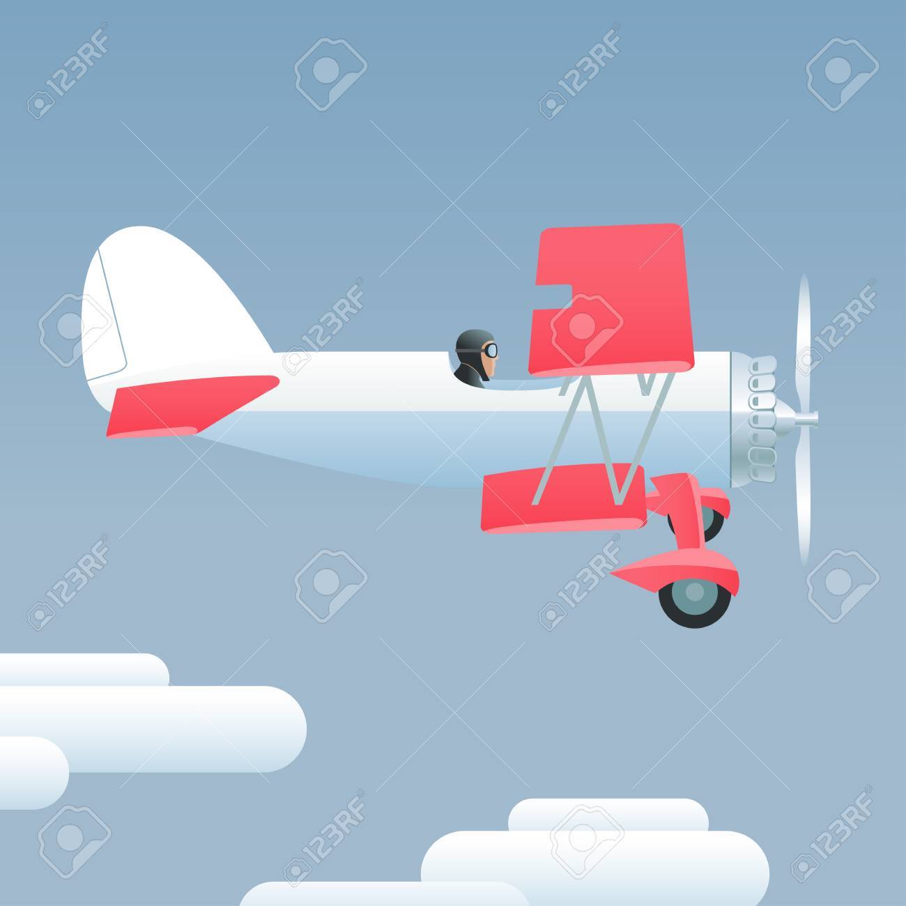レトロなスタイルの飛行機のベクトル イラスト 旅行 飛行ショー 航空輸送用の設計要素関連ビンテージ複葉機とパイロット事業のイラスト素材 ベクタ Image レトロなスタイルの飛行機のベクトル イラスト 旅行 飛行ショー 航空輸送用の設計要素関連ビンテージ複葉機とパイロット事業のイラスト素材 ベクタ Image