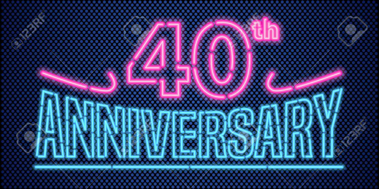 40 Ans Anniversaire Illustration Banniere Clip Art Libres De Droits Vecteurs Et Illustration Image