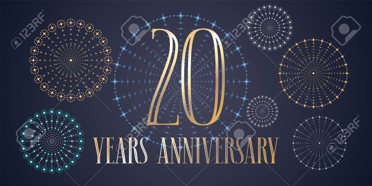 20 Years Anniversary Wishes 20 Years Anniversary Vector Icon