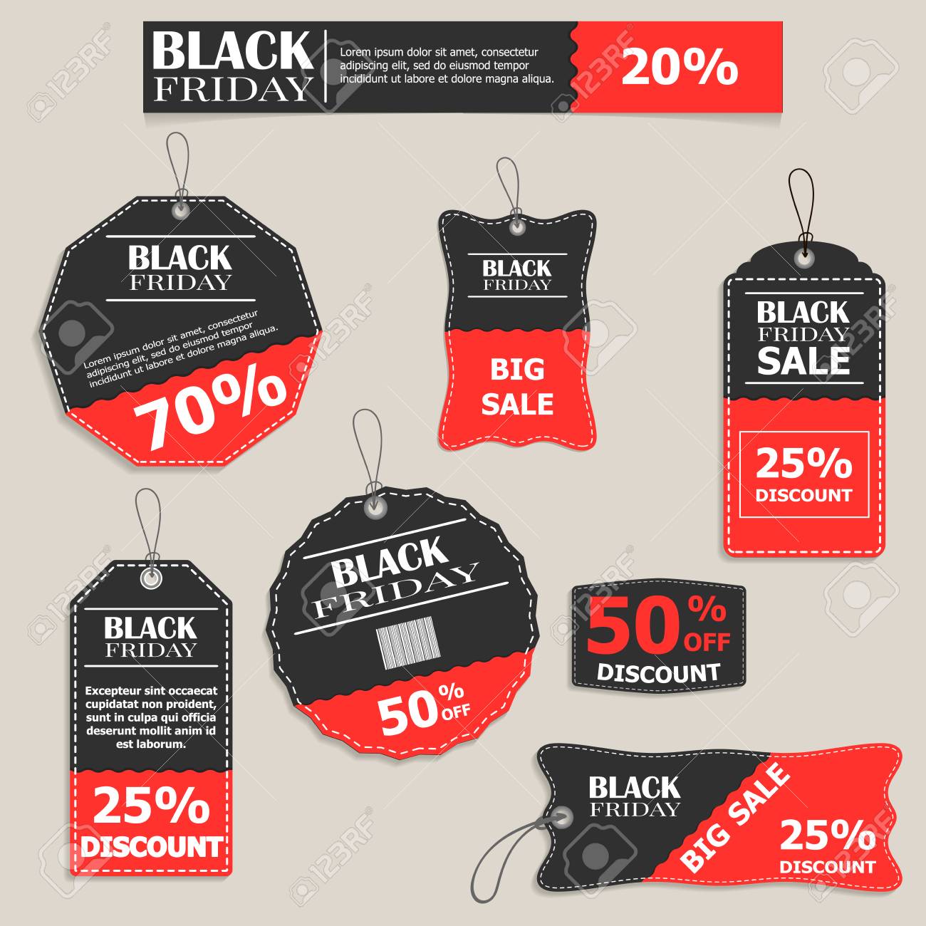 a set of tags templates for black friday big sale maximum for sale tags templates