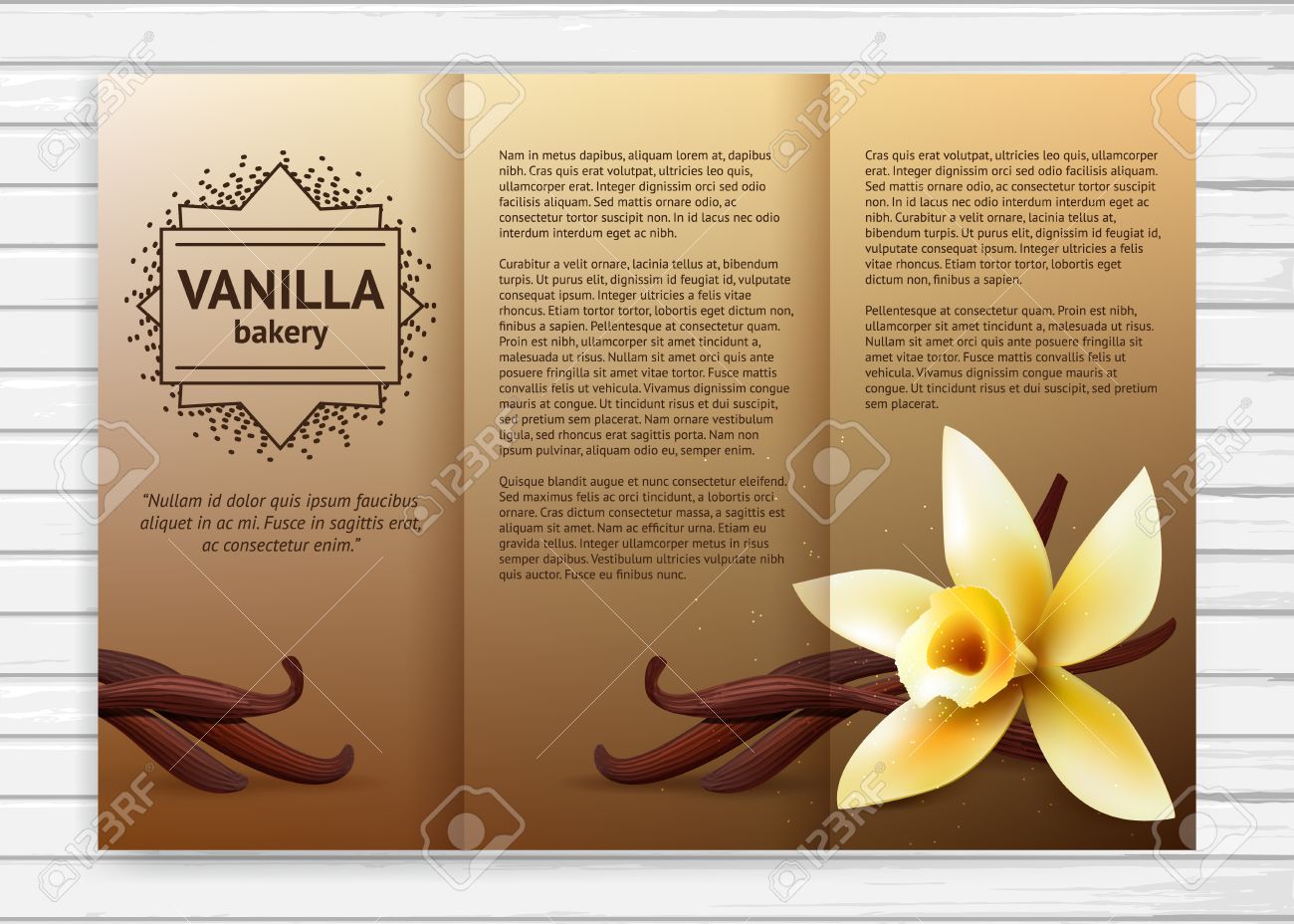 bakery brochure template free