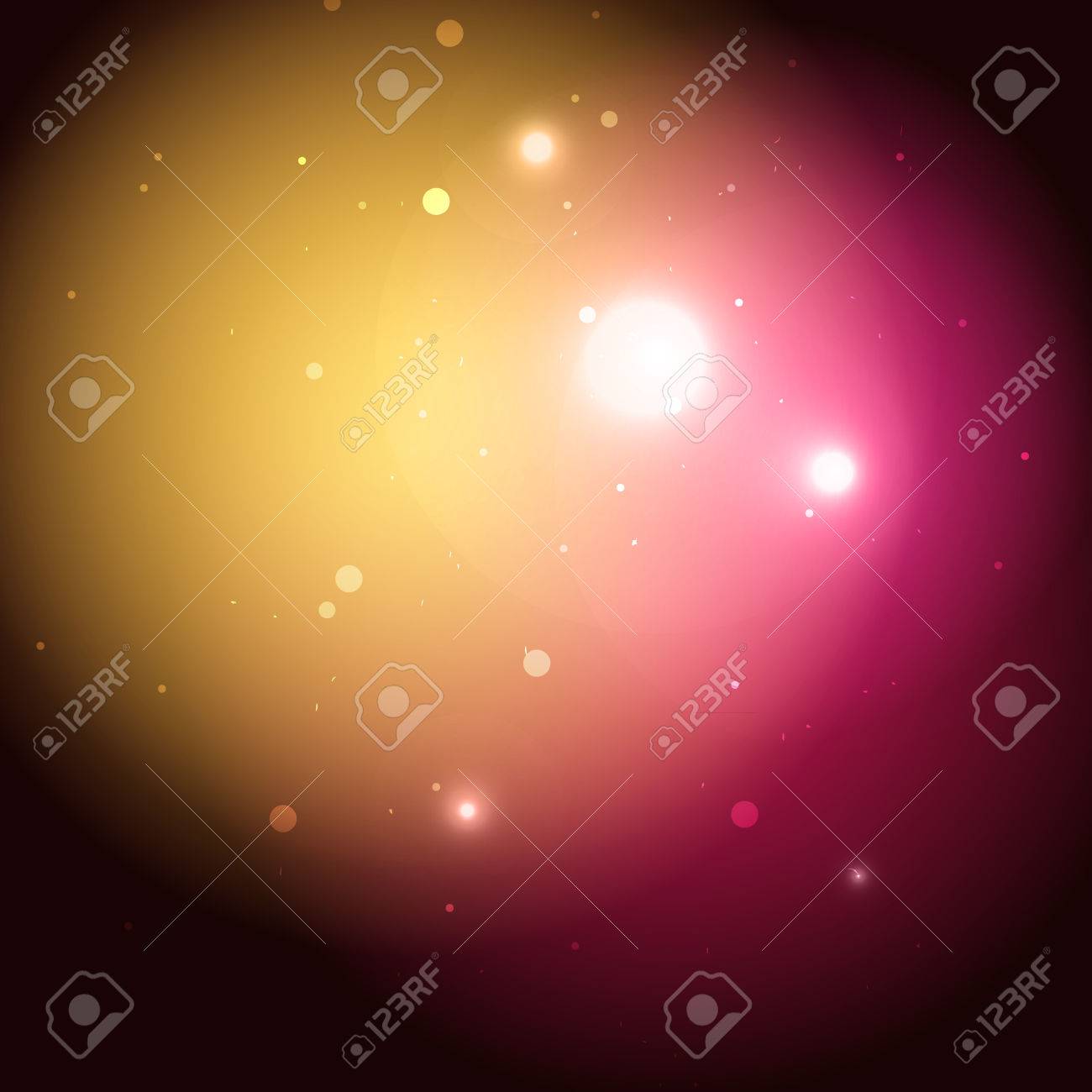 ピンクと黄色の色の宇宙背景のイラスト素材 ベクタ Image