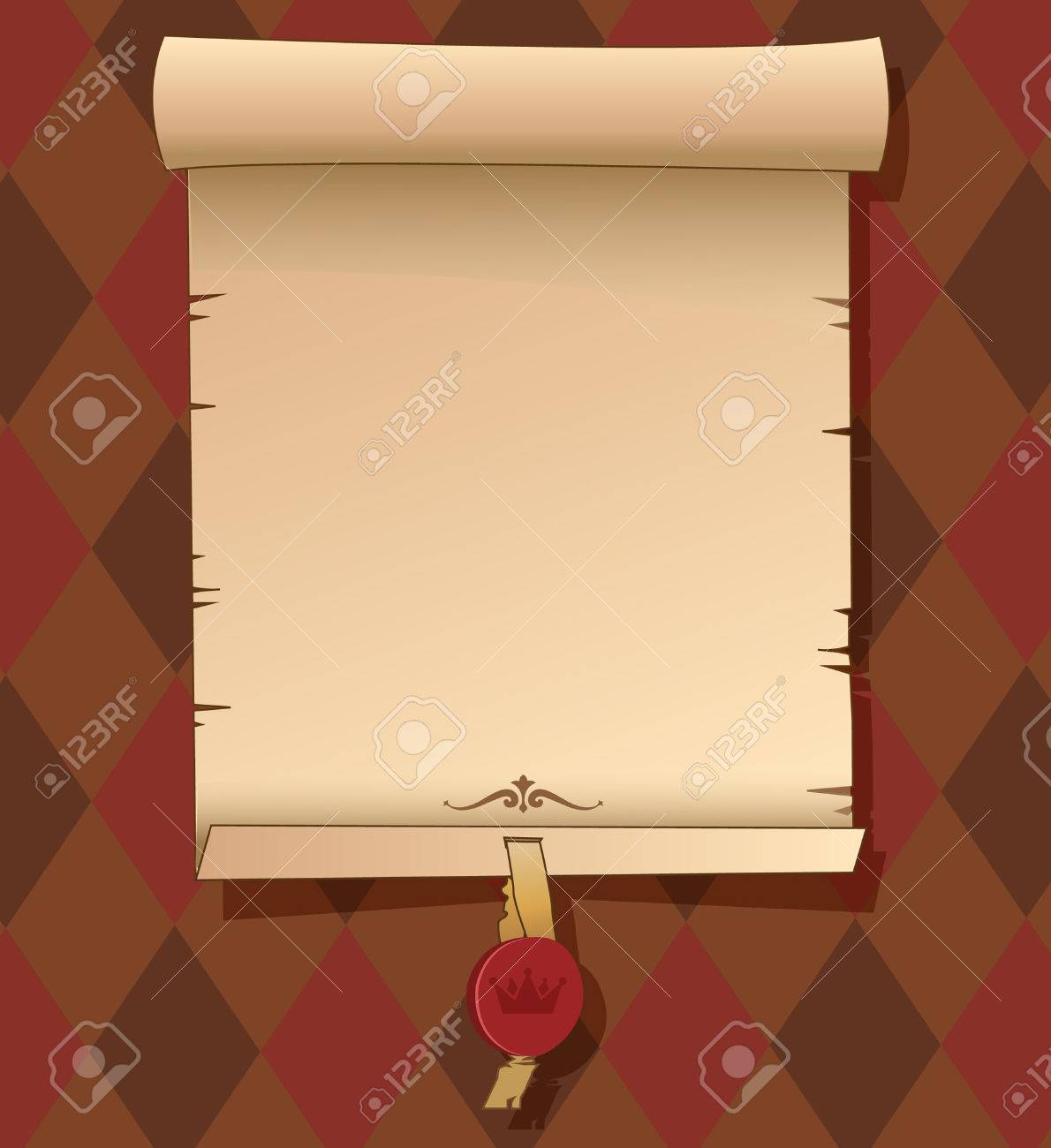 template of a scroll