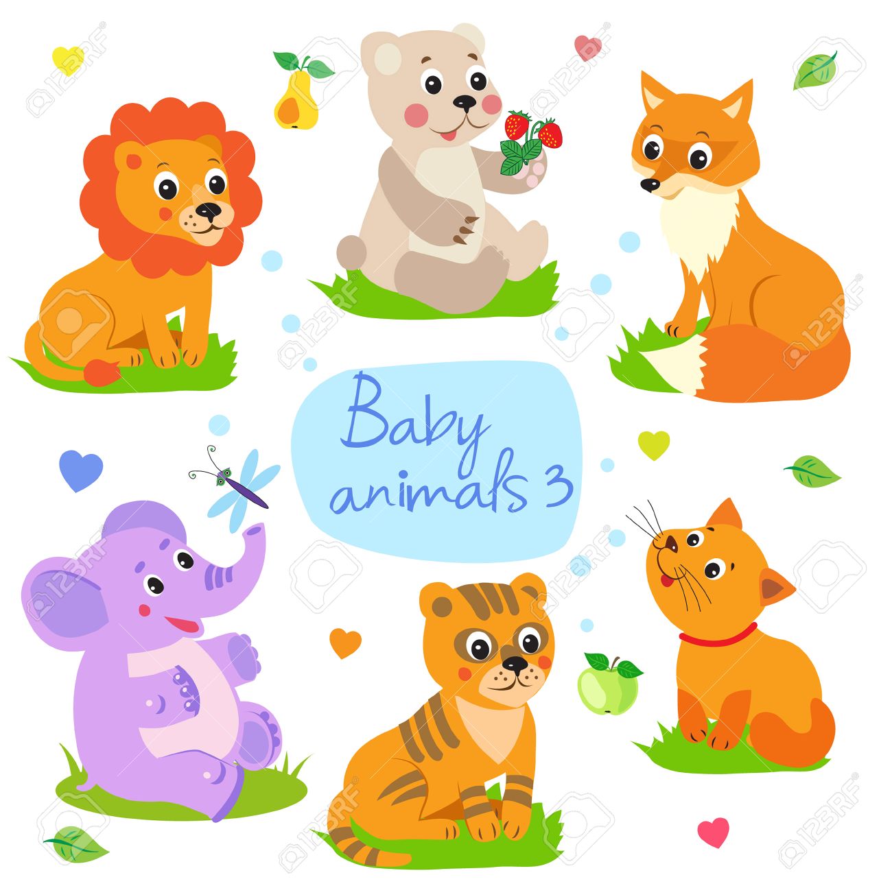 Animales Del Bebe Leon Oso Zorro Elefante Tigre Gato Conjunto De La Ilustracion Del Vector Del Caracter Animales Lindos Del Bebe Animales Del Bebe Que Juega Crias De Los Animales Para Los Animales Del Bebe Leon Oso Zorro Elefante Tigre Gato Conjunto De La Ilustracion Del Vector Del Caracter Animales Lindos Del Bebe Animales Del Bebe Que Juega Crias De Los Animales Para Los