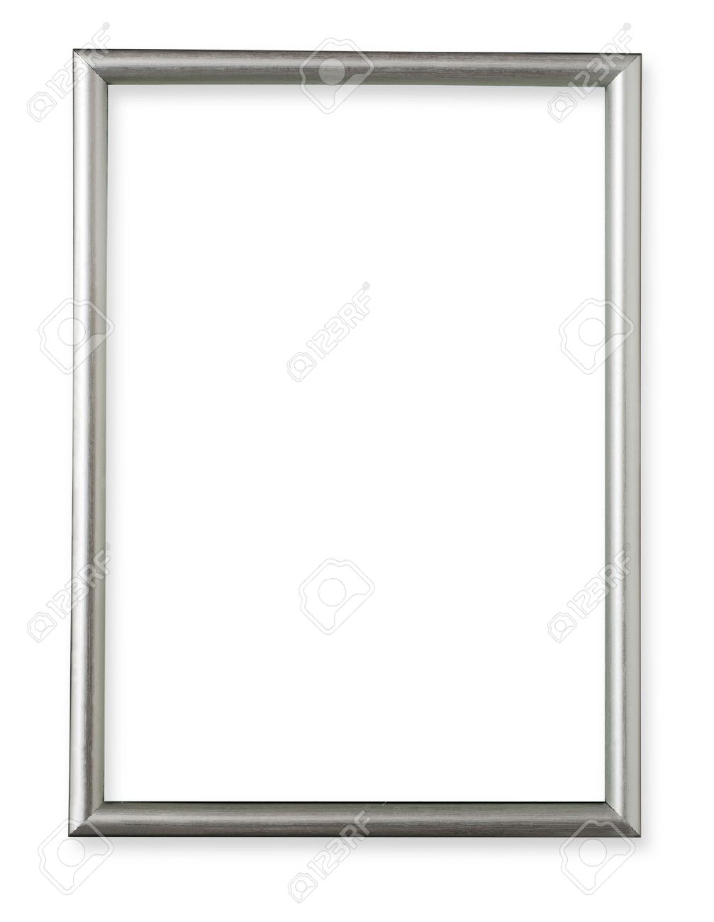 Silver Frame Isolated On White 