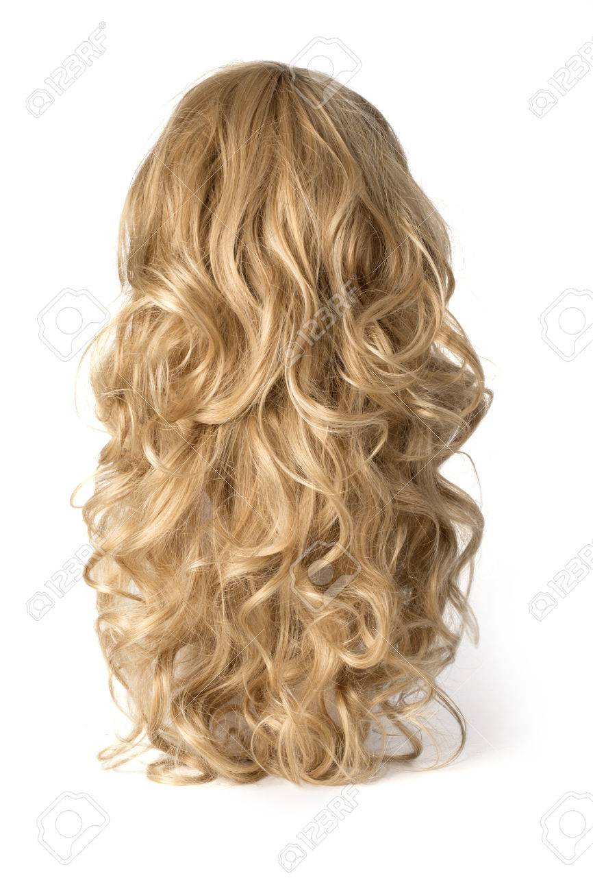 perruque blonde frisee