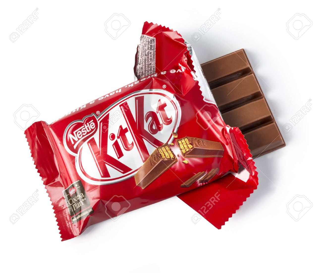 chisinau moldova november 14 2015 opened kit kat chocolate