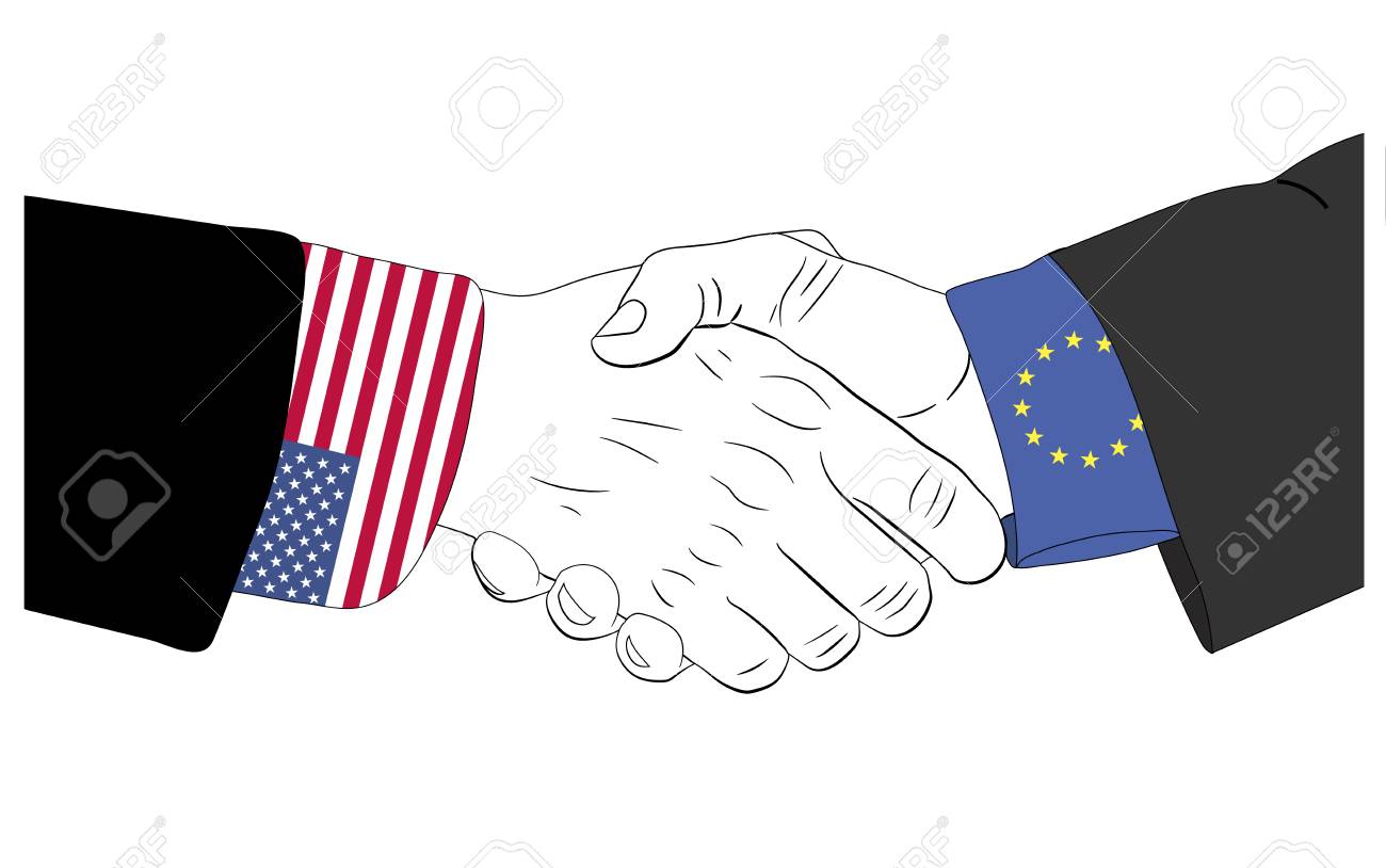 ヨーロッパやアメリカの手の握手のイラスト素材 ベクタ Image ヨーロッパやアメリカの手の握手のイラスト素材 ベクタ Image