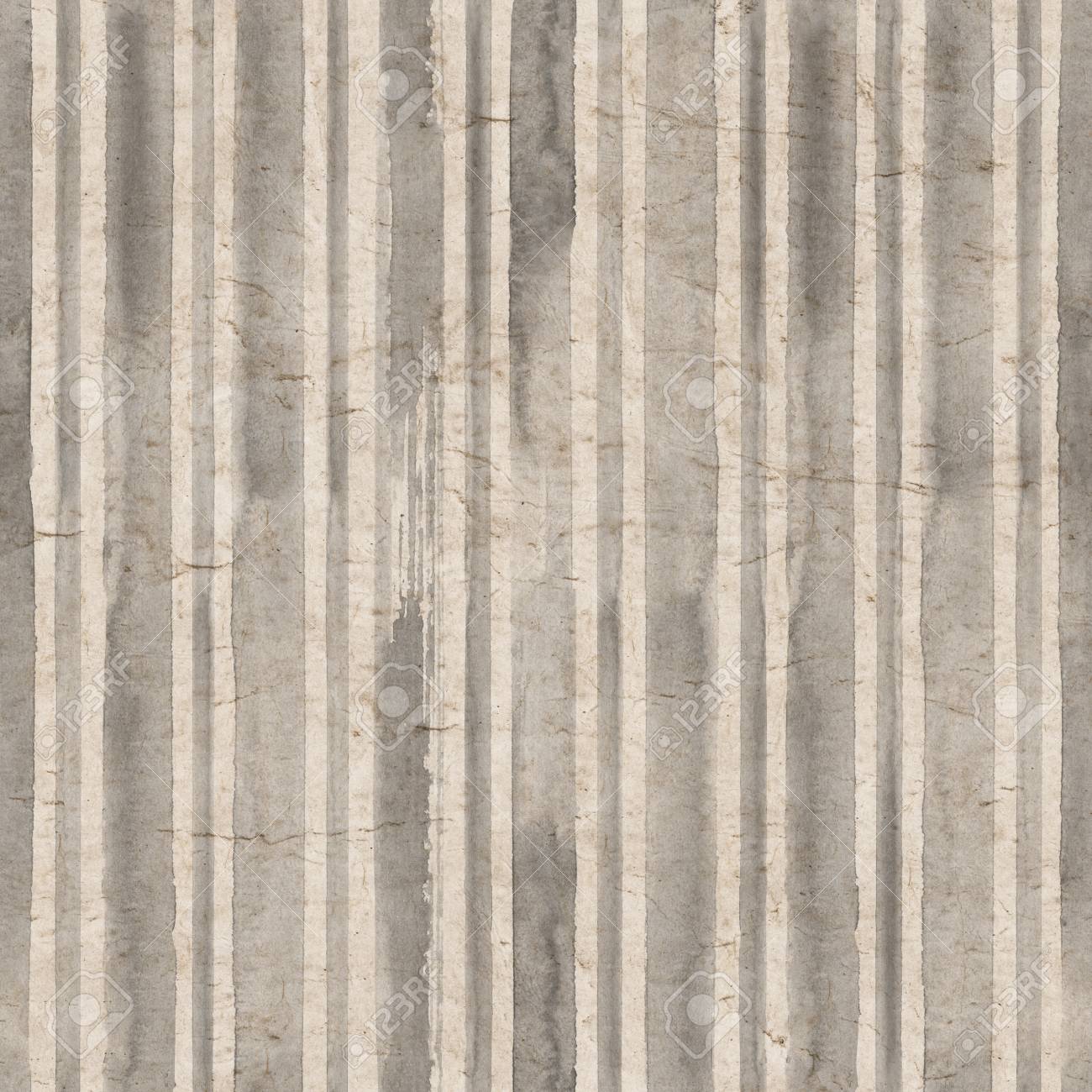 Vintage Gray Stripe Background Old Aged Paper With Watercolor