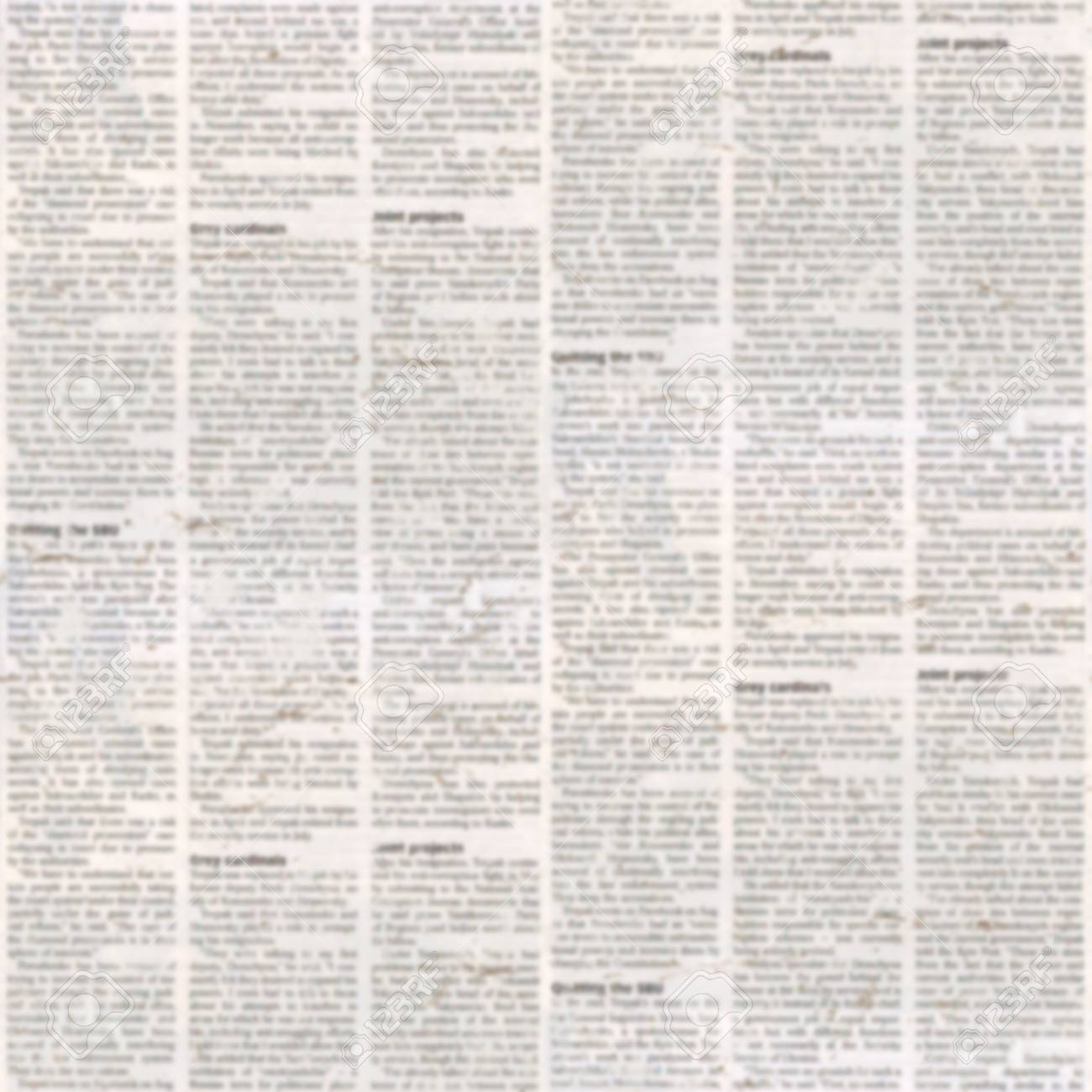 old grunge unreadable vintage newspaper paper texture square stock