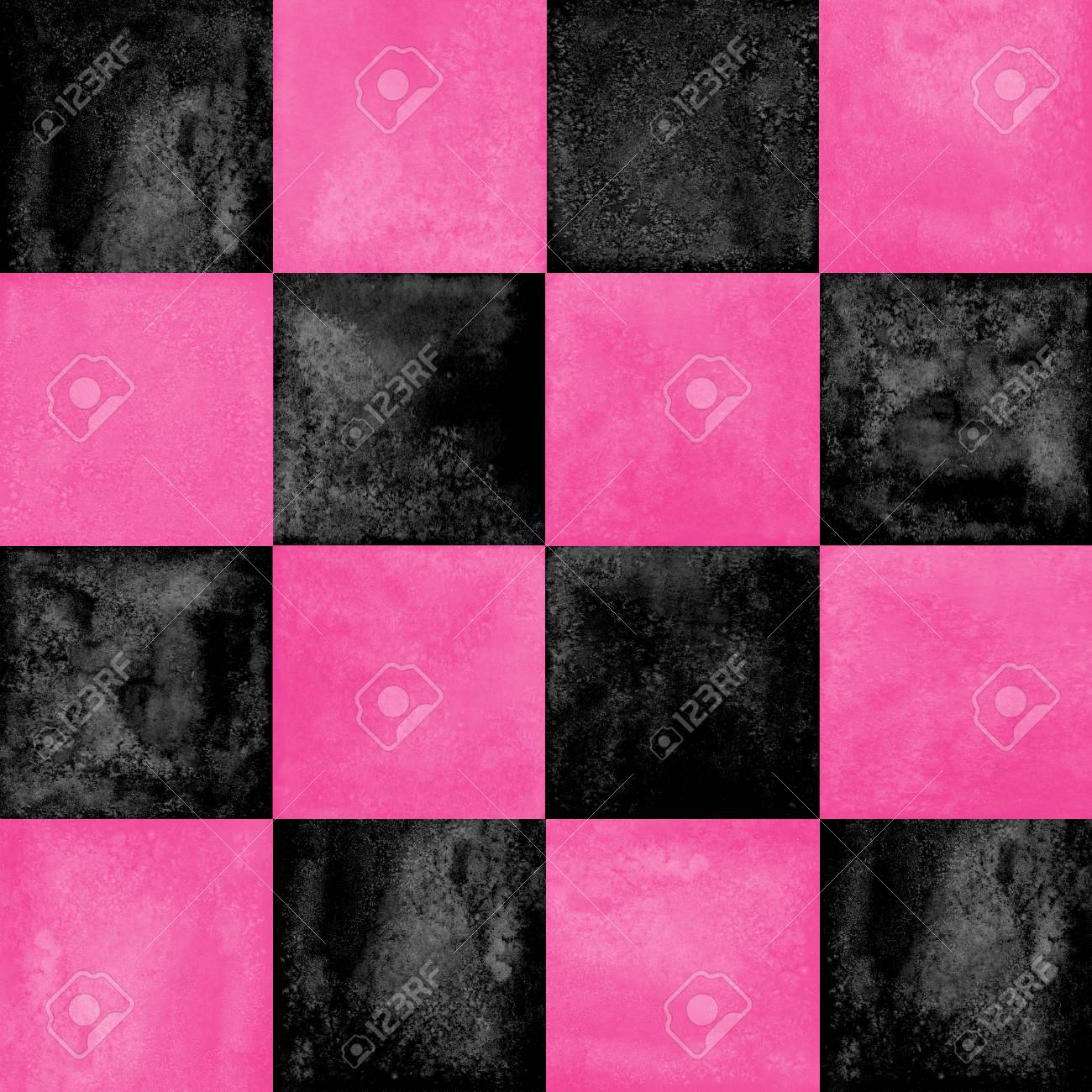 black and pink checkered