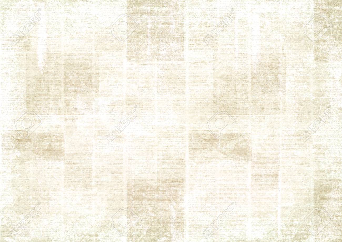 old grunge newspaper collage horizontal texture unreadable vintage newsprint background
