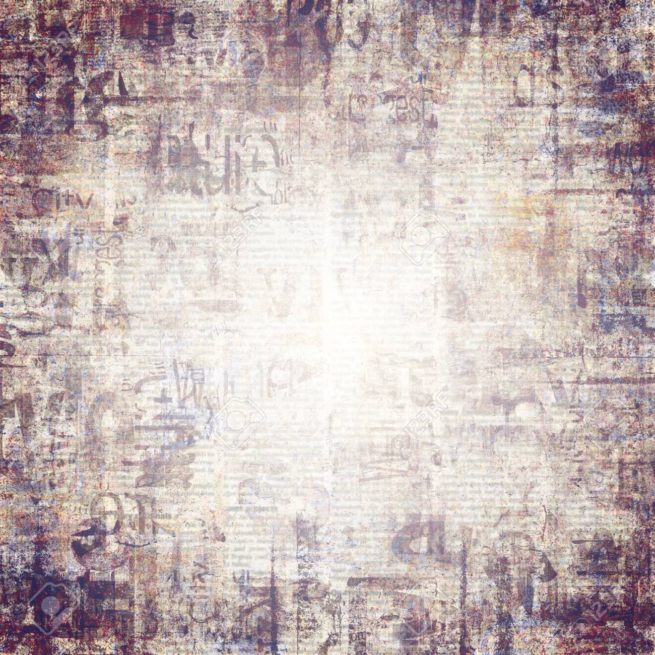 Old Grunge Newspaper Paper Textured Square Background Vintage Stock Photo Picture And Royalty Free Image Image 109930896