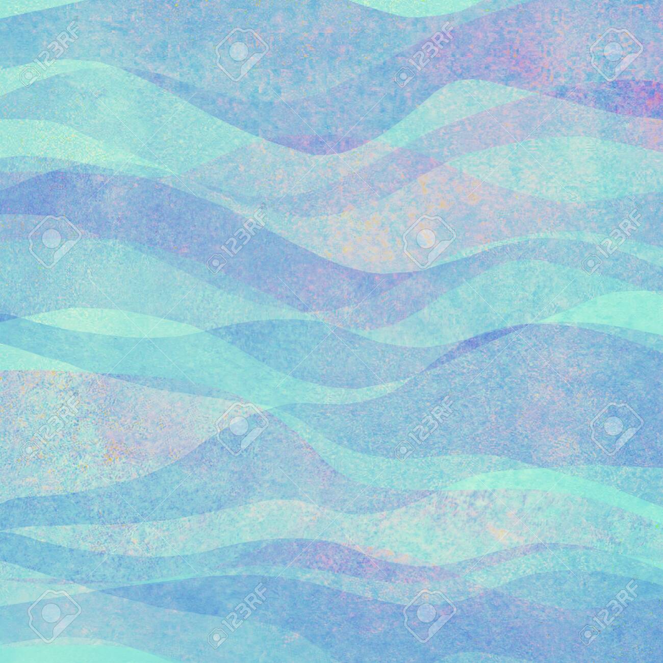 Watercolor Transparent Wave Grunge Light Colorful Background