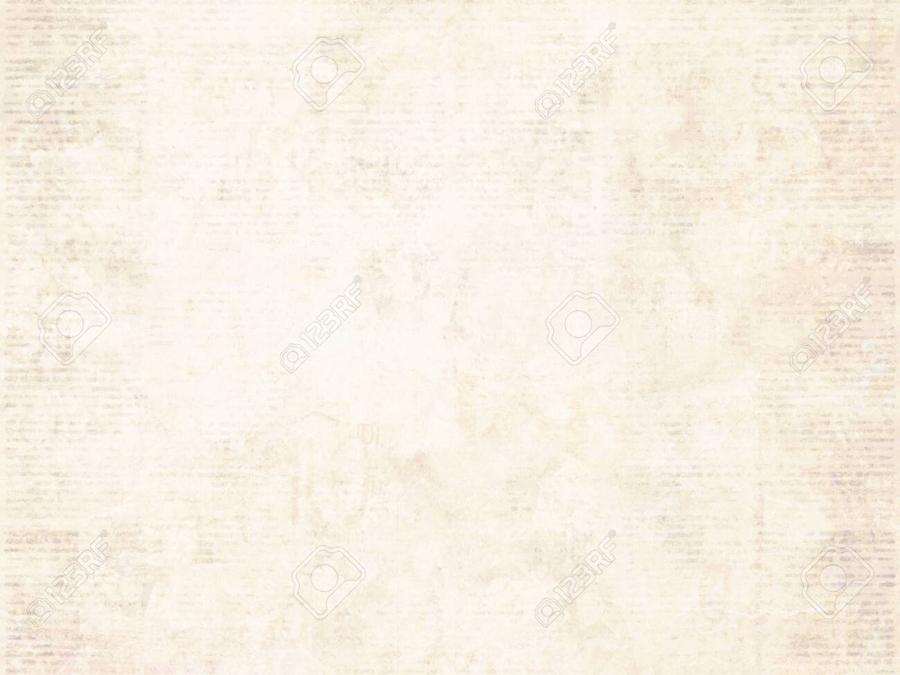 Old Newspaper Paper Grunge Texture Background Blurred Vintage Newspapers Textured Backdrop Blur Unreadable Aged News Horizontal Page With Place For Text Images Light Beige Art Collage Stock Photo Picture And Royalty Free