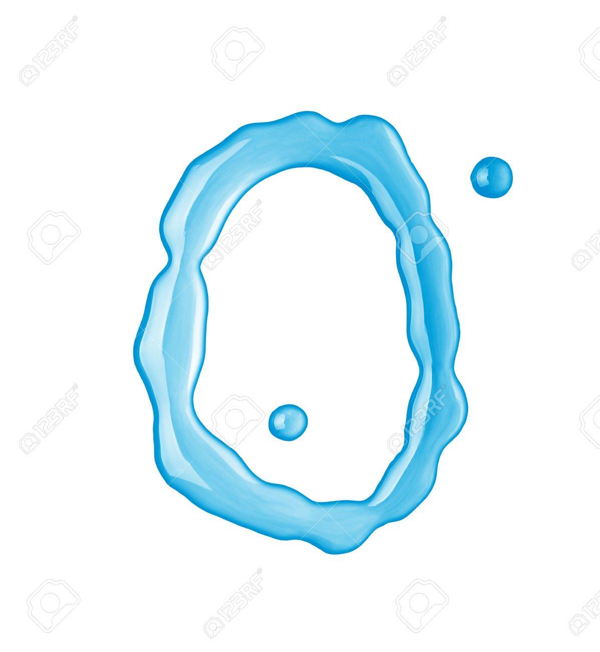 water drops font