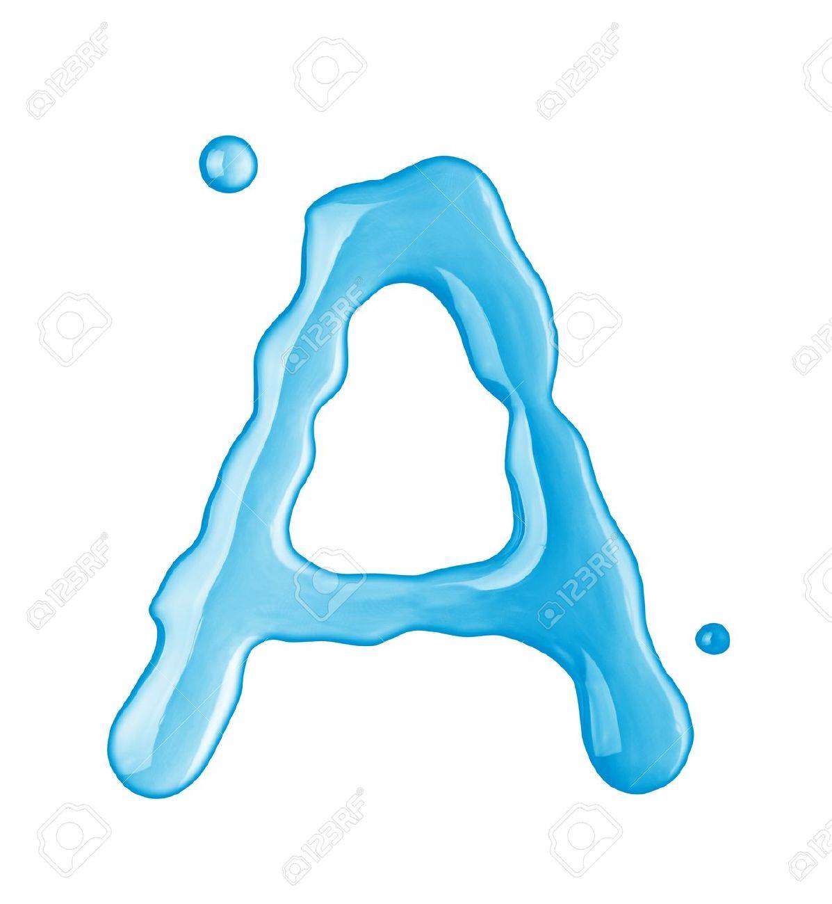 water drops font