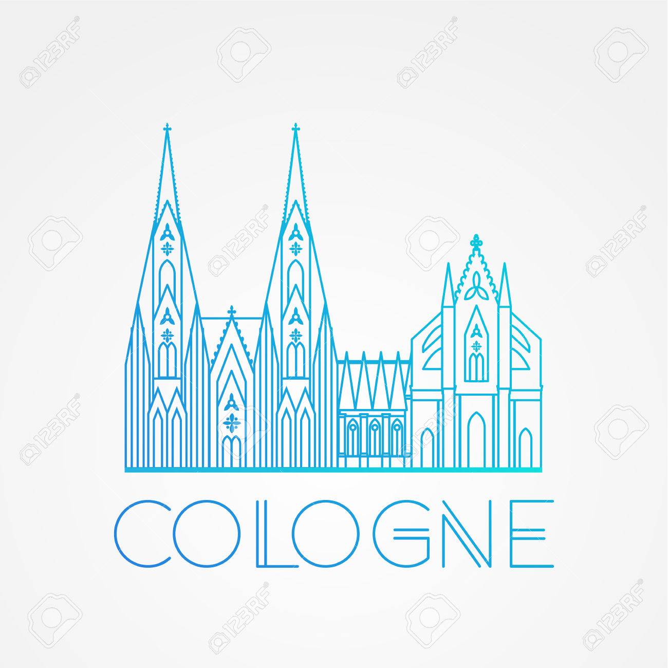 Der Weltberuhmte Kolner Dom Grosste Sehenswurdigkeiten Von Europa Linear Vektor Symbol Fur Koln Deutschland Reise Zeichen Lizenzfrei Nutzbare Vektorgrafiken Clip Arts Illustrationen Image 59848362