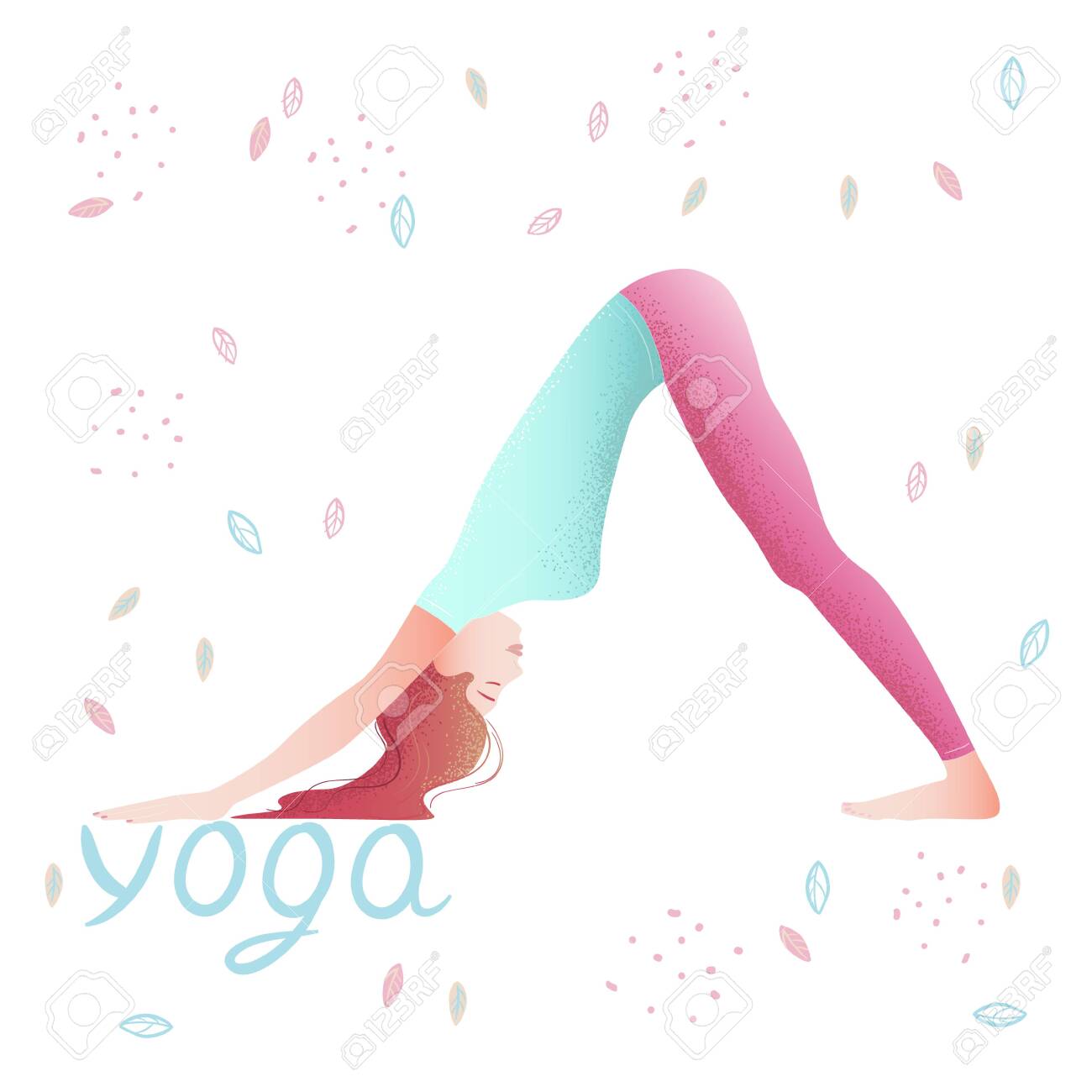 Downward Dog Yoga Cartoon Downward Dog Yoga Cartoon