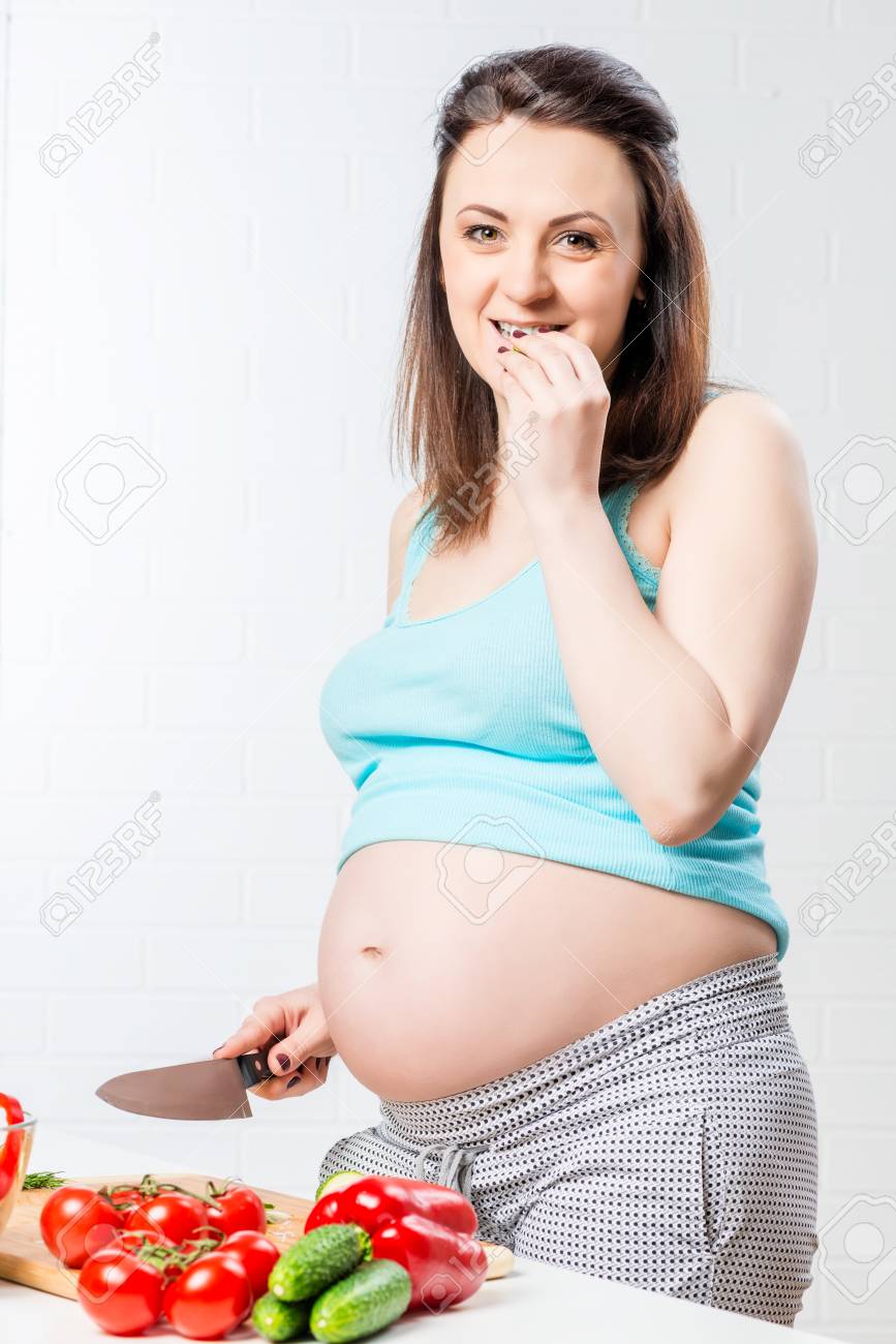 Girls big belly Fit to