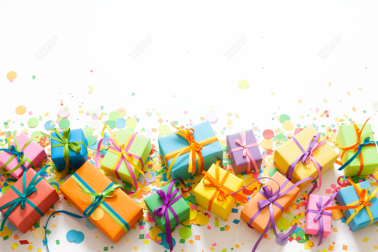 colored gift boxes with colorful ribbons white background gifts gifts background