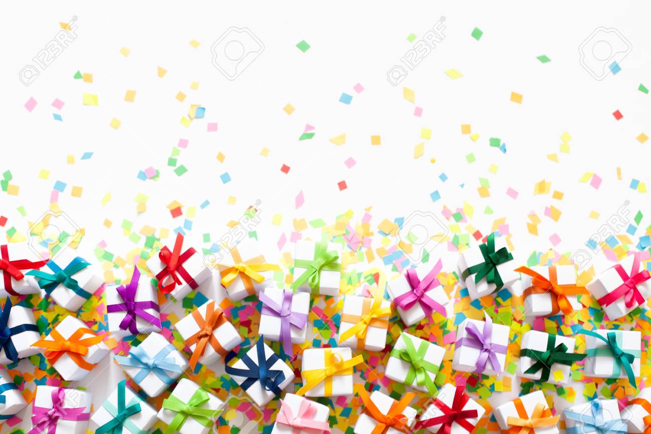 colored gift boxes with colorful ribbons white background gifts gifts background