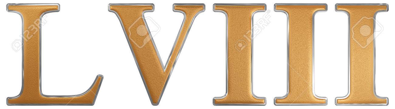 Roman Numeral LVIII, Octo Et Quinquaginta, 58, Fifty Eight