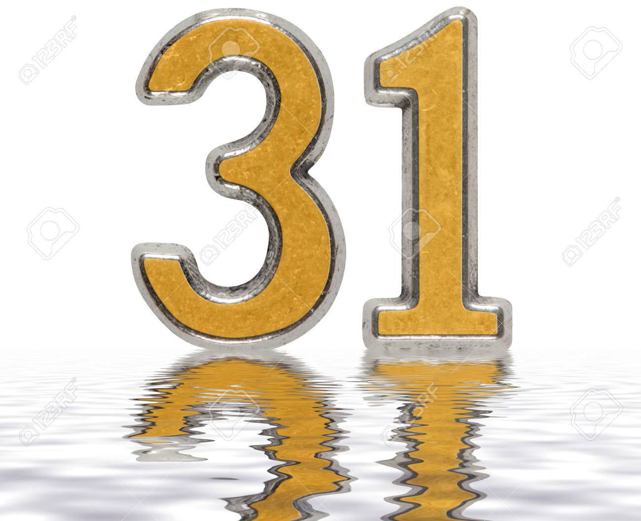 白地では 分離された水表面に反映されます数字 31 サーティーワン 3 D のレンダリング の写真素材 画像素材 Image 白地では 分離された水表面に反映されます数字 31 サーティーワン 3 D のレンダリング の写真素材 画像素材 Image