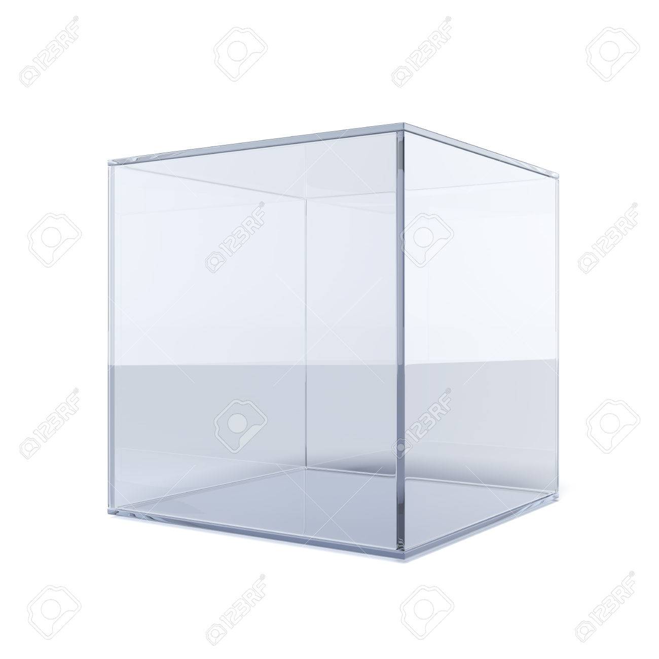 empty glass cube isolated on a white background stock photo picture glass cube