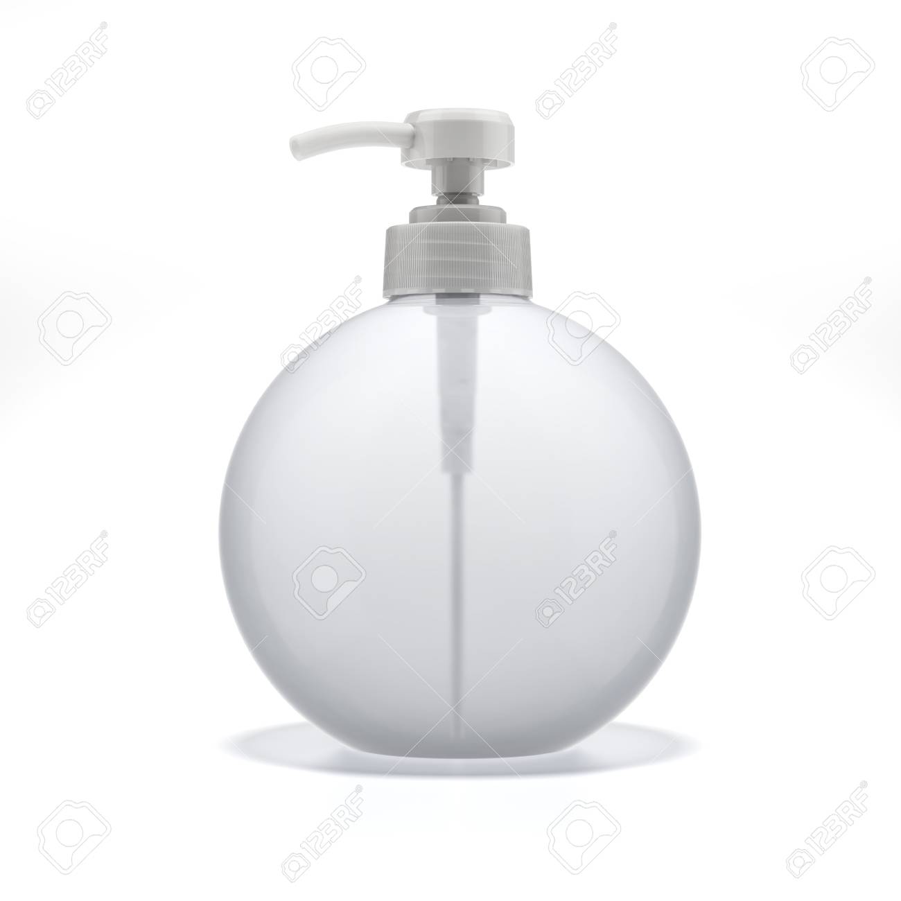 white soap dispenser pump
