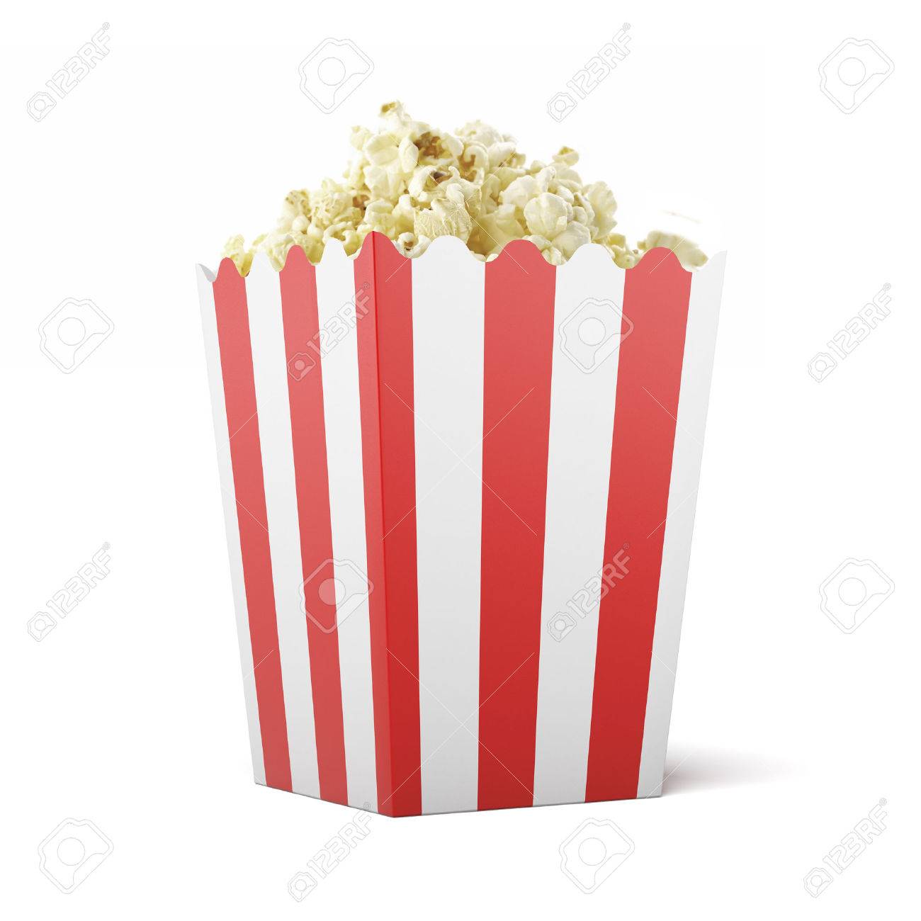 Box Of Popcorn Stock Photo, Picture And 