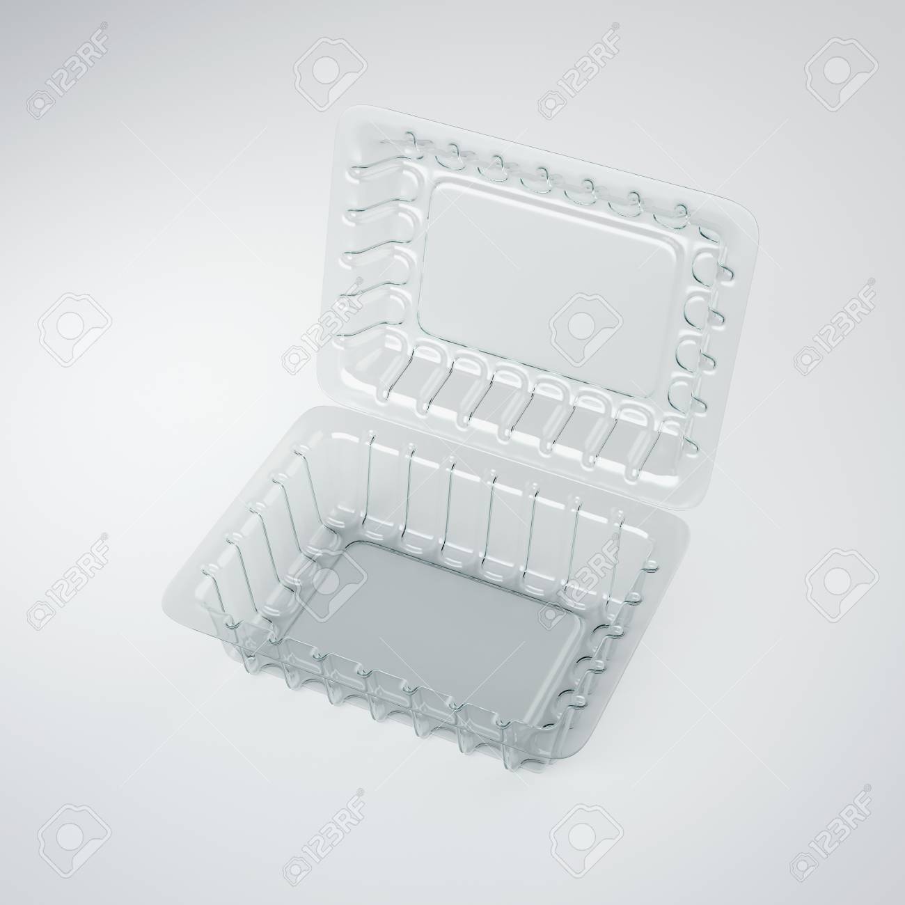White Floor. 3d Rendering Stock Photo 