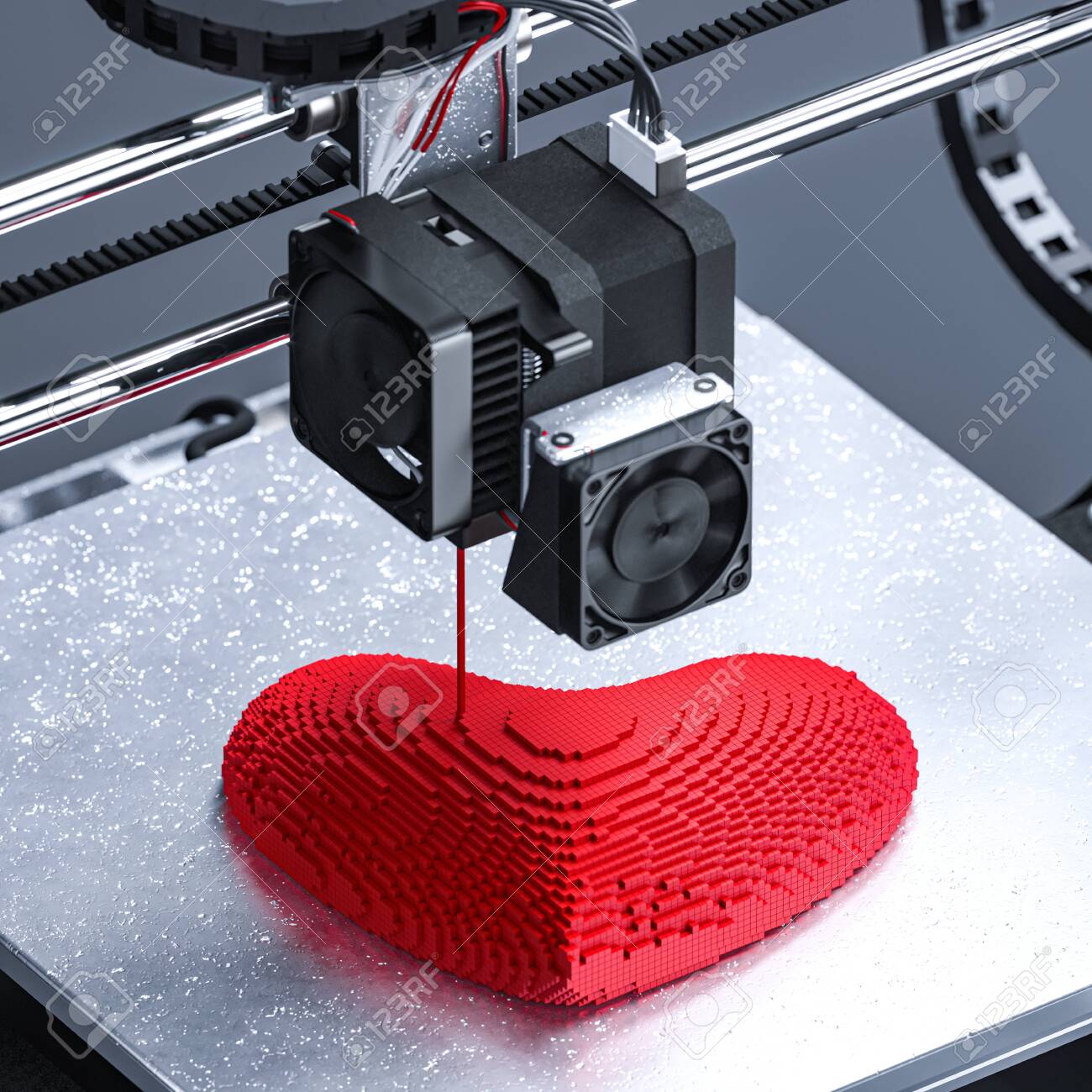 3d Printer Stock Illustration - Download Image Now - iStock