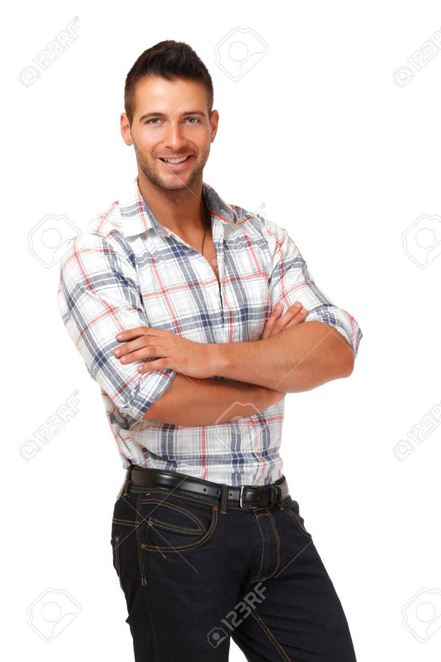 happy man isolated on white - 13817202 happy man isolated on white - 13817202