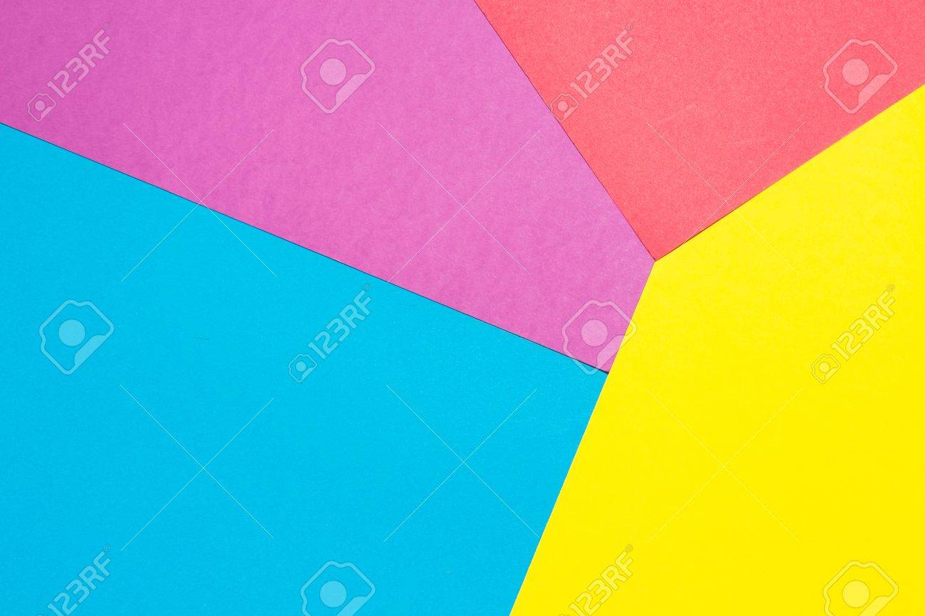 composition with purple blue pink and yellow sheets stock photo stock pink sheets