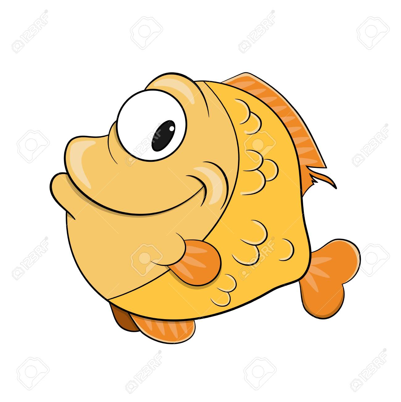 Happy Cartoon Smiling Fish Vector Royalty Free SVG, Cliparts, Vectors, and  Stock Illustration. Image 129435092.