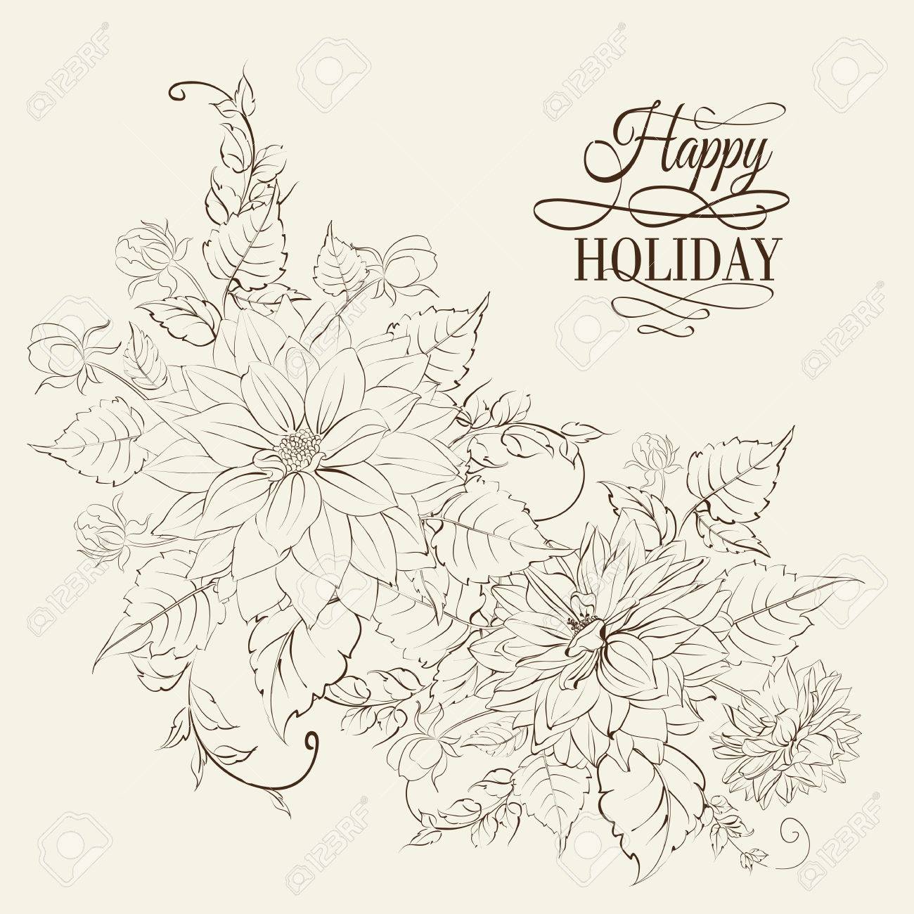 菊白のイラスト分離されました のイラスト素材 ベクタ Image