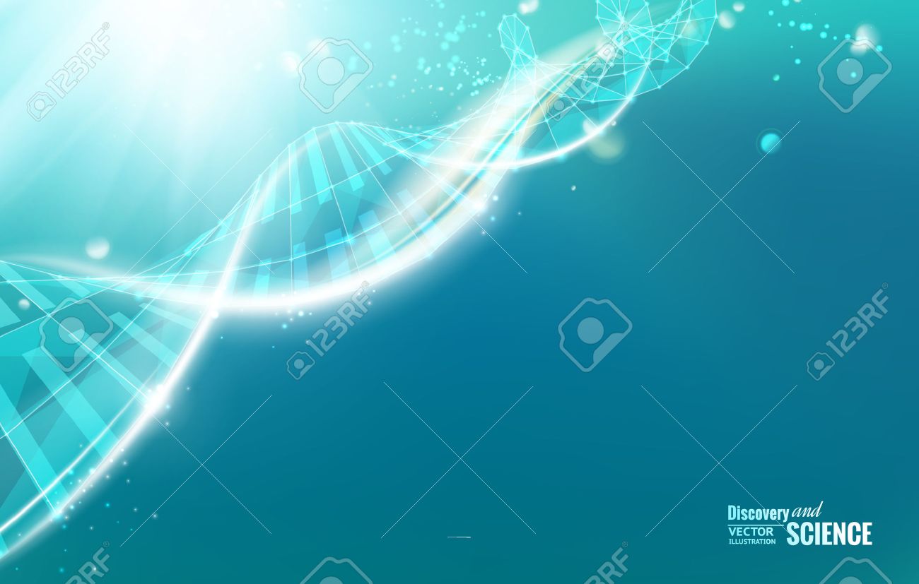 Science template for your card, wallpaper or banner with a DNA molecules of poligons. Vector illustration. - 33755130 Science template for your card, wallpaper or banner with a DNA molecules of poligons. Vector illustration. - 33755130