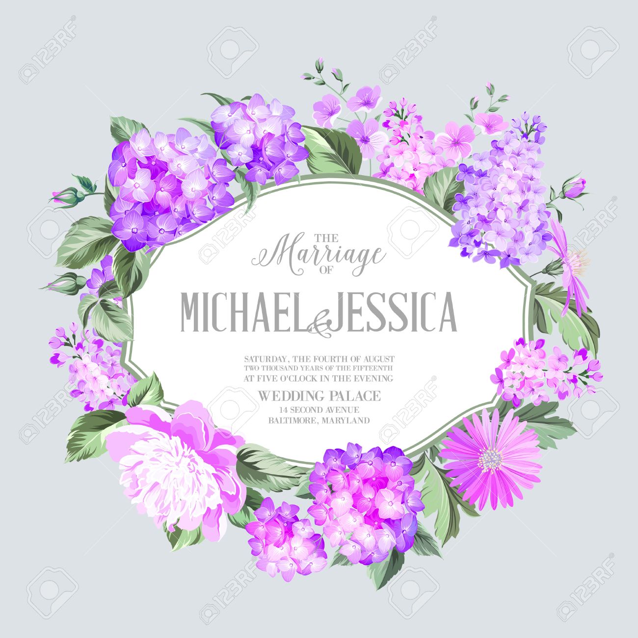 clock flower template