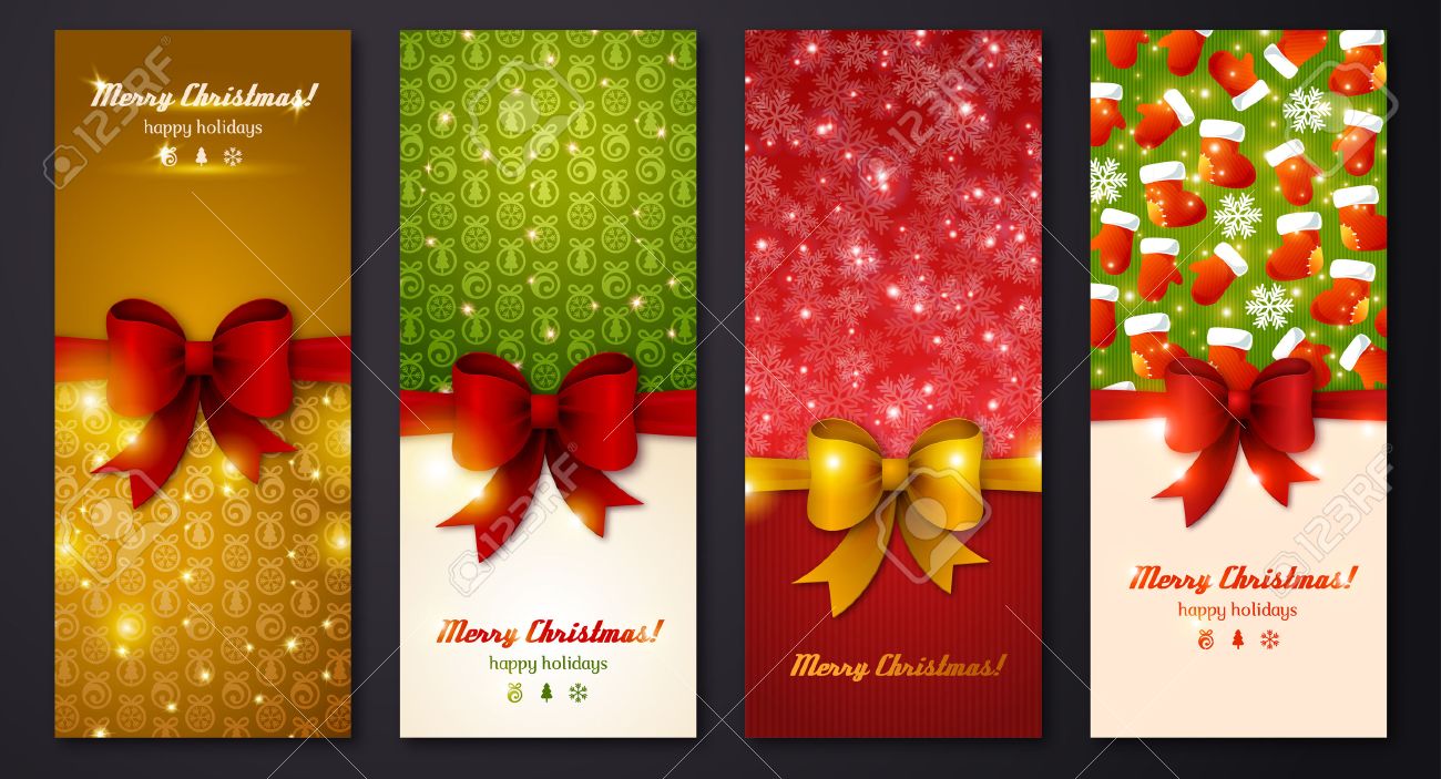 Design In Klassischen Weihnachtsfarben. Ferien Broschüre Design Für  Corporate-Grußkarten. Lizenzfrei Nutzbare Vektorgrafiken, Clip Arts,  Illustrationen. Image 32110162.