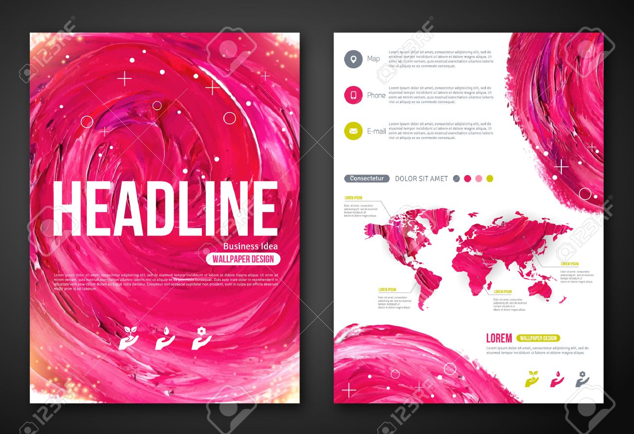 pink flyer background