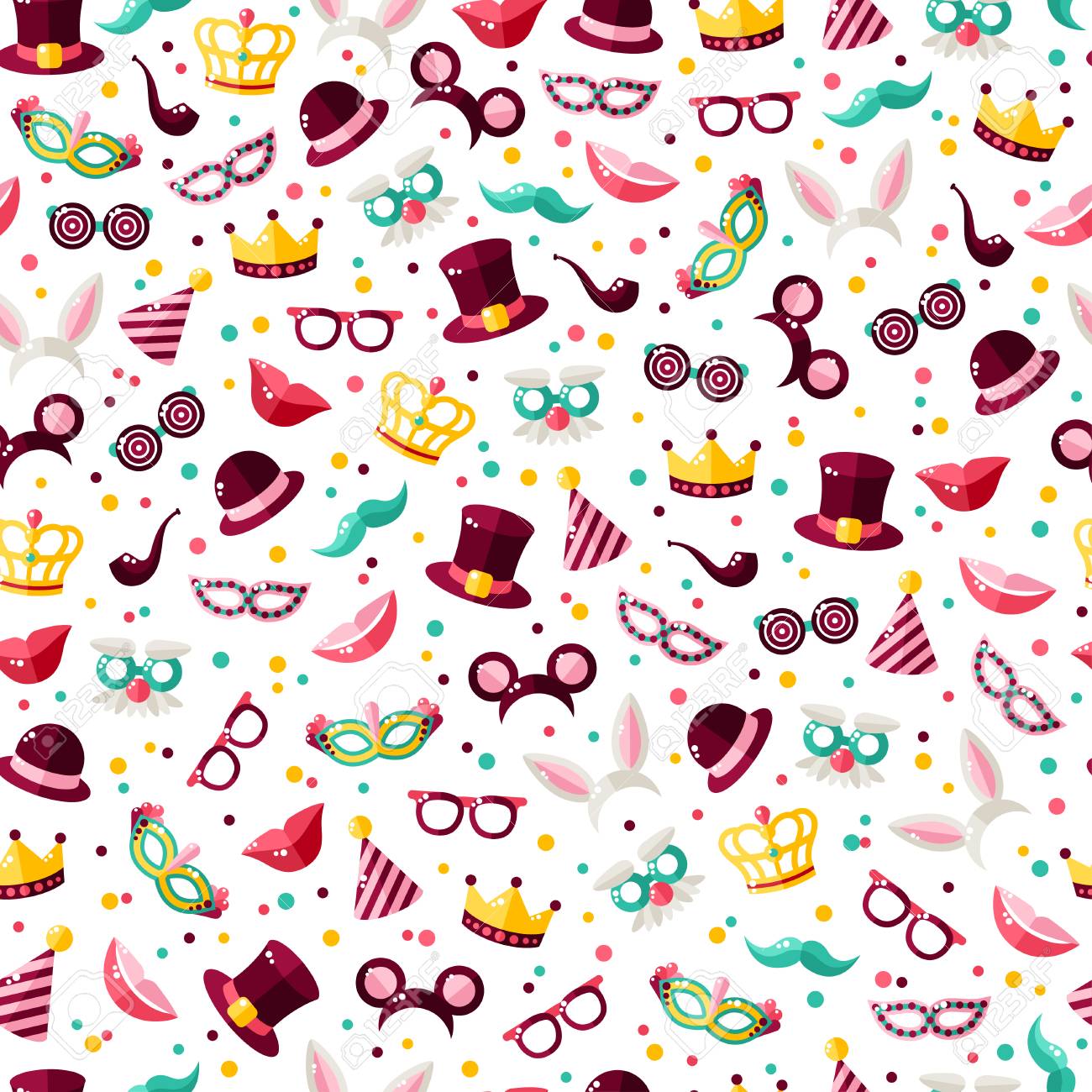 Modelo Inconsútil Con Las Máscaras De Carnaval, Sombreros Y Gorras De Payaso. Ilustración Del Vector. Mascarada Fondo De Pantalla Con Confeti Ilustraciones Svg, Vectoriales, Clip Art Vectorizado Libre De Derechos. Image 69074204. Modelo Inconsútil Con Las Máscaras De Carnaval, Sombreros Y Gorras De Payaso. Ilustración Del Vector. Mascarada Fondo De Pantalla Con Confeti Ilustraciones Svg, Vectoriales, Clip Art Vectorizado Libre De Derechos. Image 69074204.
