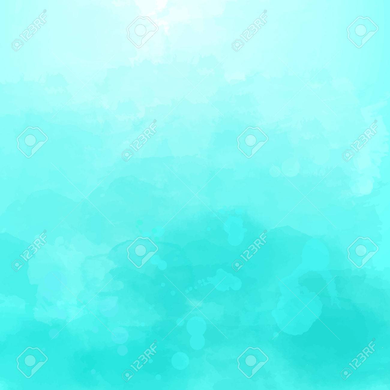 Resume Fond Bleu Ciel Avec Des Touches D Aquarelle Et Paraphes Clip Art Libres De Droits Vecteurs Et Illustration Image