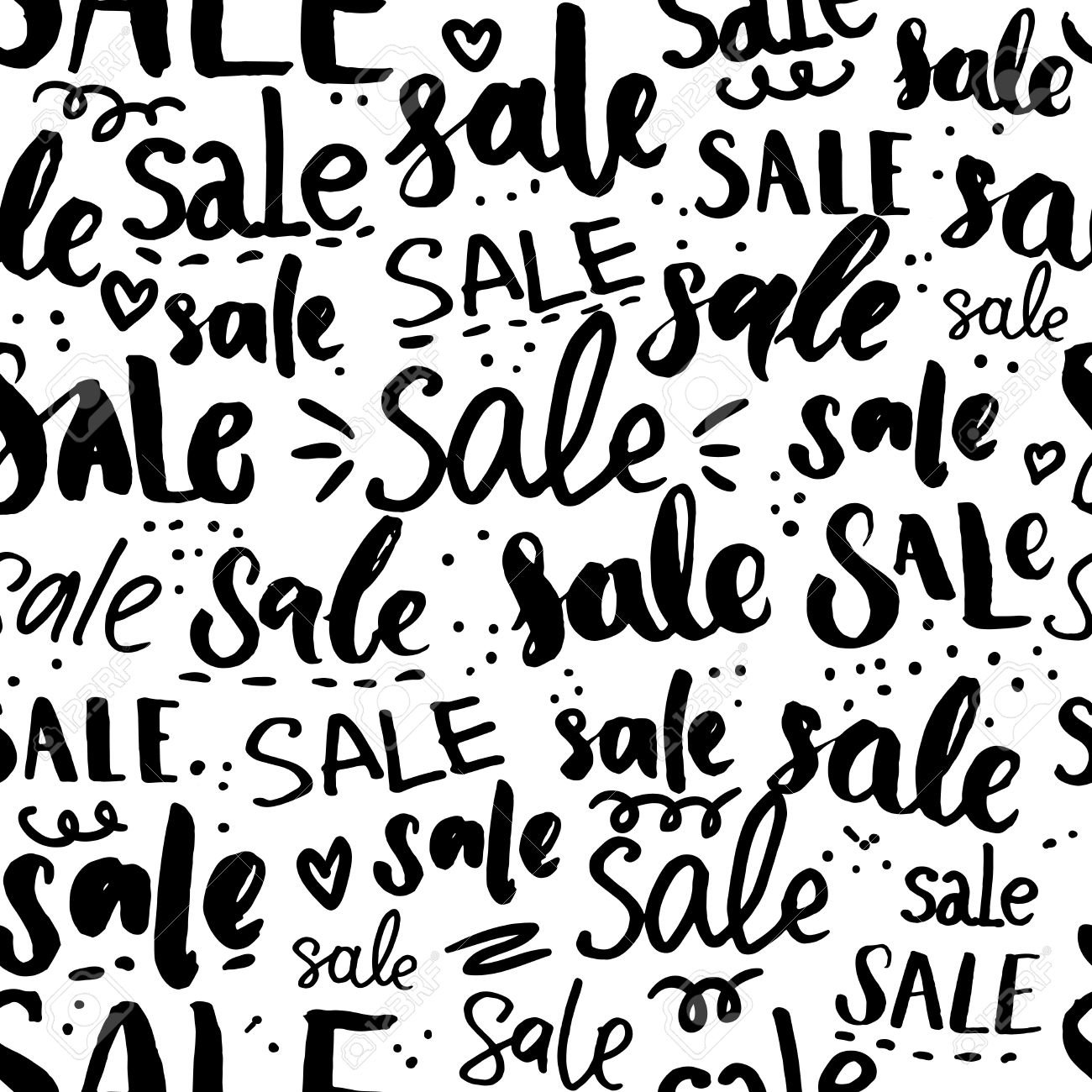 sale word pattern hand drawn words and calligraphy seamless word for sale