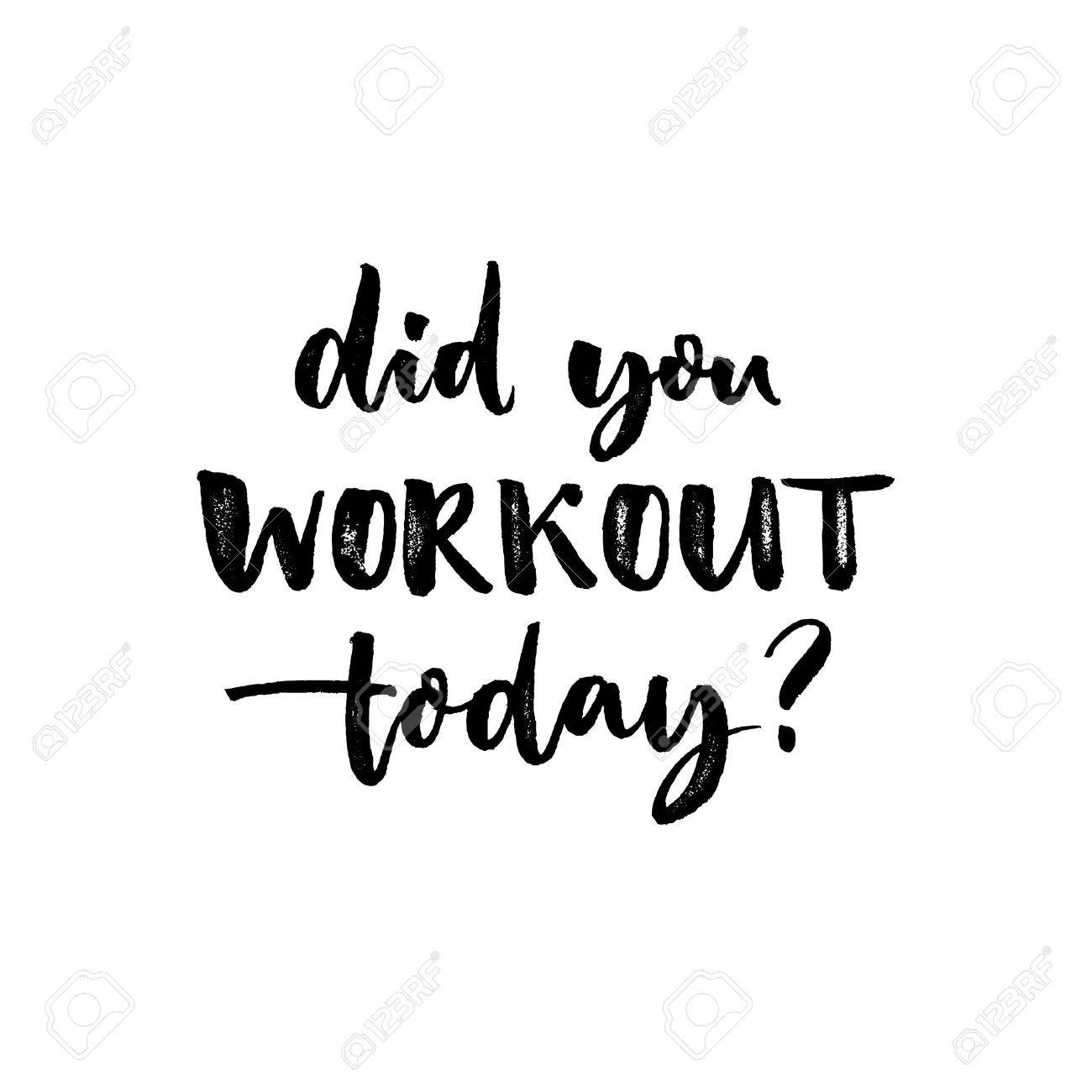 Avez Vous Seance D Entrainement Aujourd Hui Slogan Sport Citation Sur La Condition Physique Phrase De Motivation Pour Gymnase Affiches Et T Shirts Clip Art Libres De Droits Svg Vecteurs Et Illustration Image